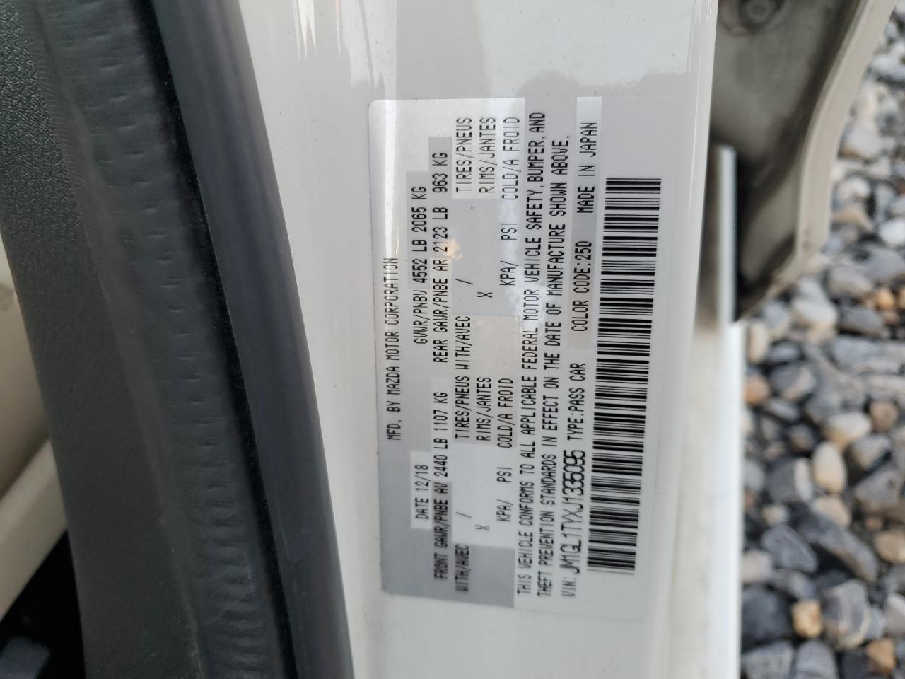 2018 Mazda 6 Grand Touring VIN: JM1GL1TYXJ1335095 Lot: 91213635