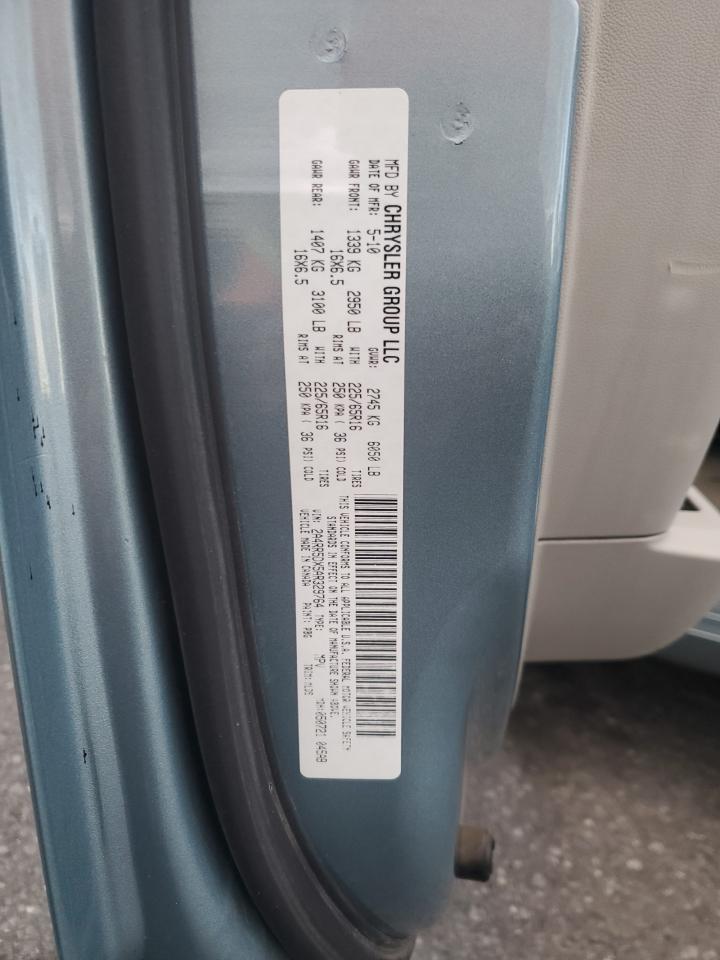 2010 Chrysler Town & Country Touring VIN: 2A4RR5DX5AR329764 Lot: 92233255