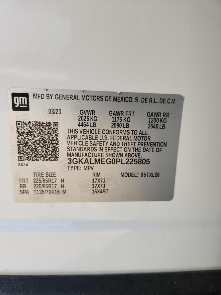 2023 GMC Terrain Sle VIN: 3GKALMEG0PL225805 Lot: 91311625