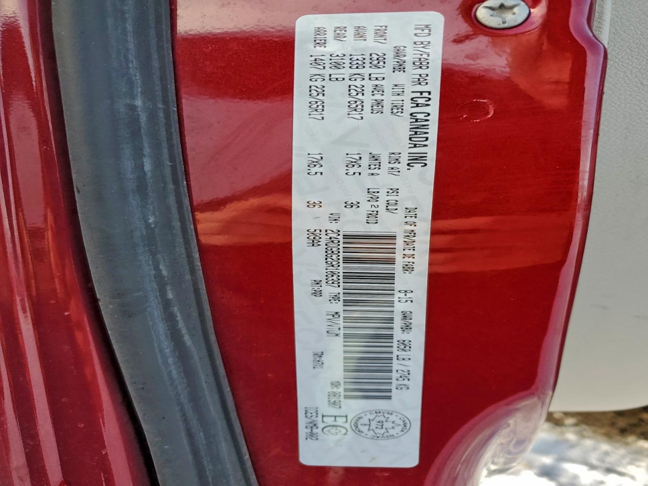 2016 Dodge Grand Caravan Se VIN: 2C4RDGBG2GR106397 Lot: 93707895