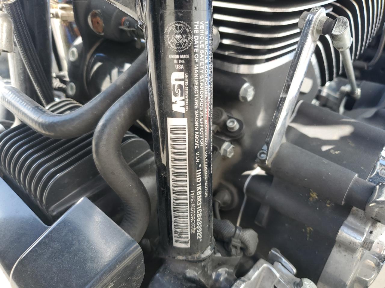 2012 Harley-Davidson Flhx Street Glide VIN: 1HD1KBM31CB633922 Lot: 93339115