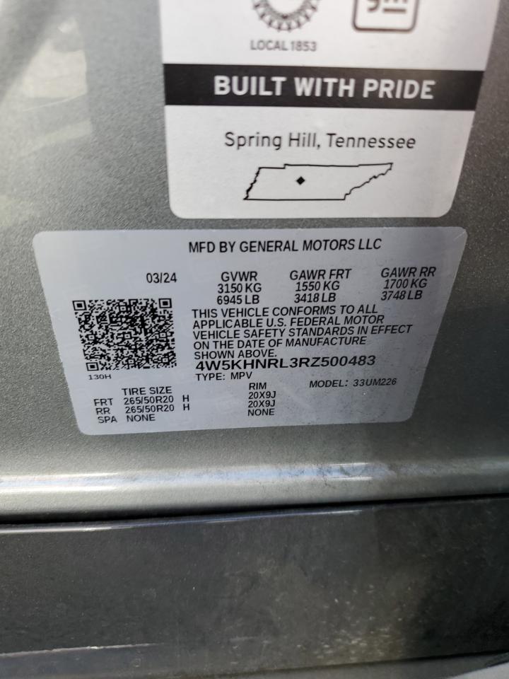 2024 Acura Zdx A-Spec VIN: 4W5KHNRL3RZ500483 Lot: 90711335