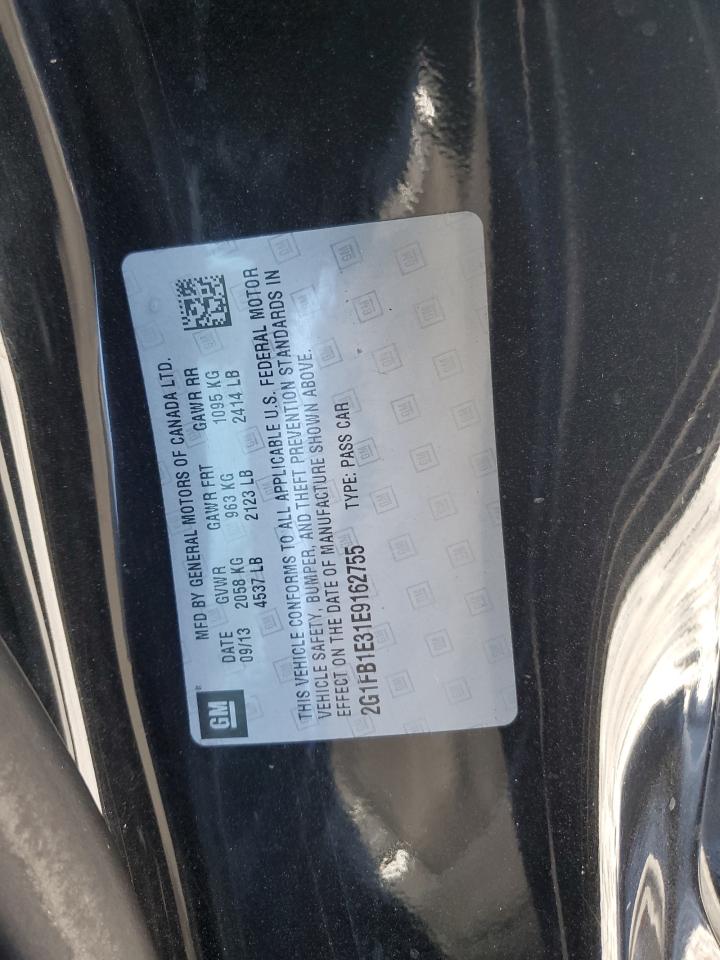 2014 Chevrolet Camaro Lt VIN: 2G1FB1E31E9162755 Lot: 92465555