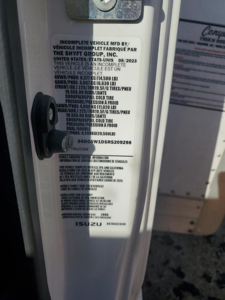 2024 Isuzu Npr Hd VIN: 54DC4W1D5RS209298 Lot: 89837085