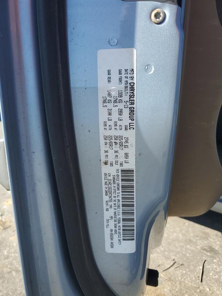 2013 Chrysler Town & Country Touring VIN: 2C4RC1BG3DR734755 Lot: 92085365