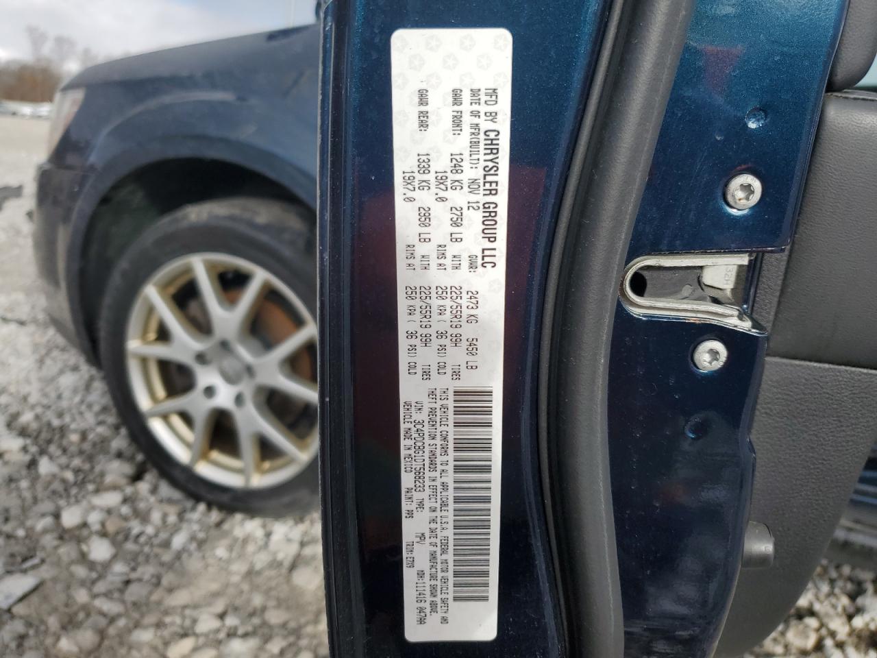 2013 Dodge Journey Sxt VIN: 3C4PDCBG1DT568233 Lot: 91789205