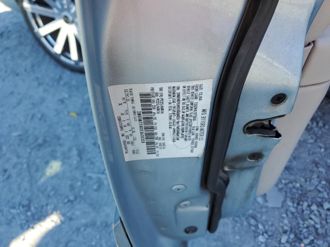 2005 Mercury Grand Marquis Ls VIN: 2MEFM75WX5X630328 Lot: 92232565