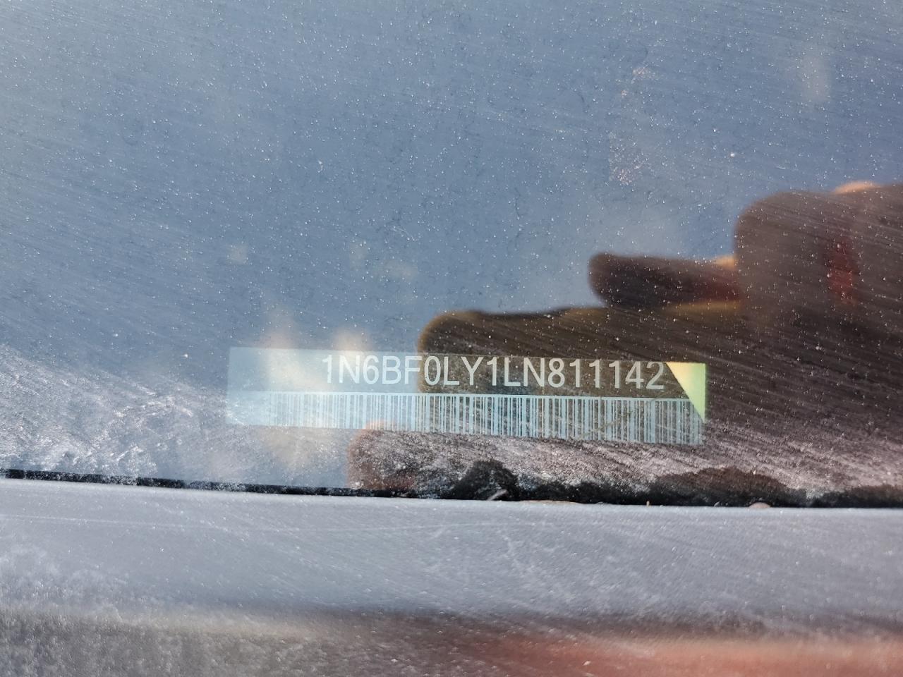 2020 Nissan Nv 2500 Delivery Truck VIN: 1N6BF0LY1LN811142 Lot: 91327095