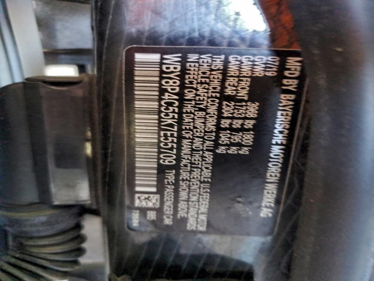 2019 BMW I3 Rex VIN: WBY8P4C55K7E55709 Lot: 94576545