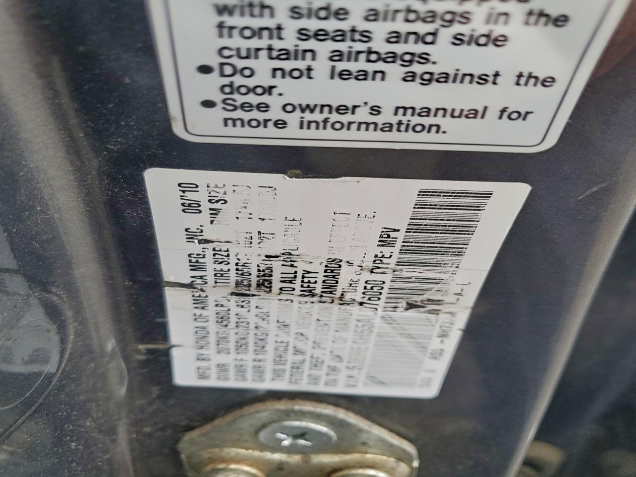 2010 Honda Cr-V Ex VIN: 5J6RE4H55AL076050 Lot: 94153535