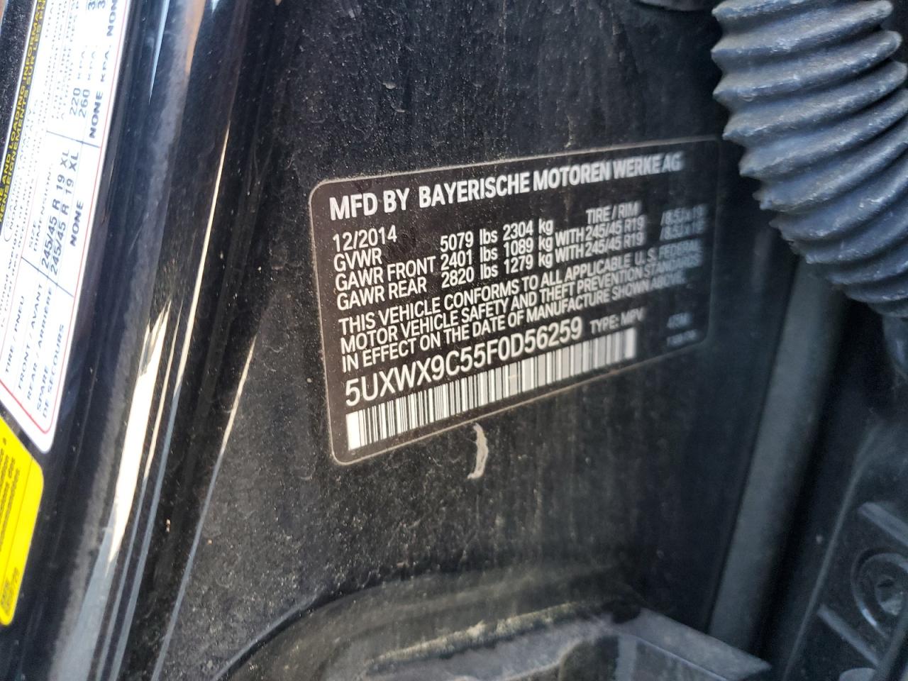 Фото: 5UXWX9C55F0D56259