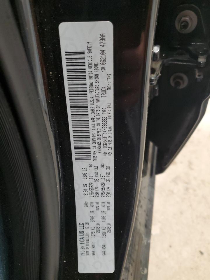 2019 Ram 1500 Big Horn/Lone Star VIN: 1C6RREFT1KN590282 Lot: 91970235