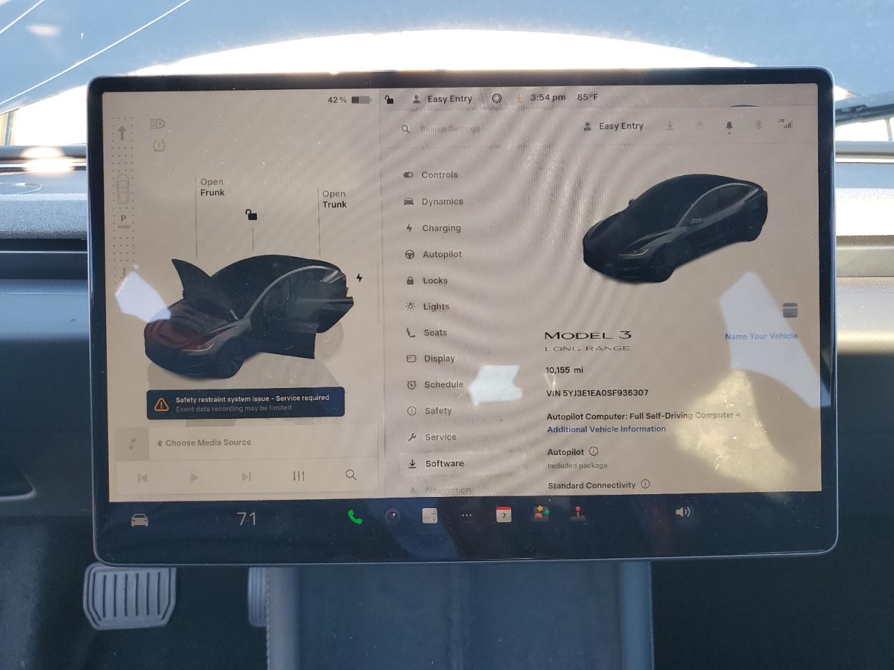 2025 Tesla Model 3 VIN: 5YJ3E1EA0SF936307 Lot: 91825605