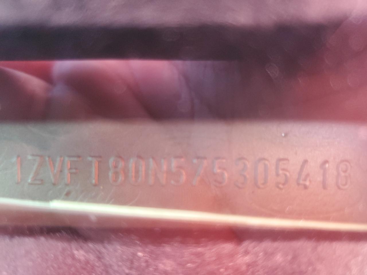 2007 Ford Mustang VIN: 1ZVFT80N575305418 Lot: 91087455