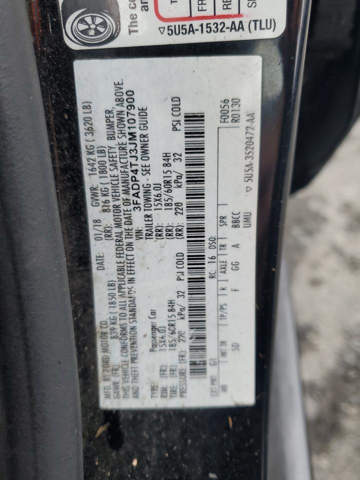 2018 Ford Fiesta S VIN: 3FADP4TJ3JM107900 Lot: 93658515