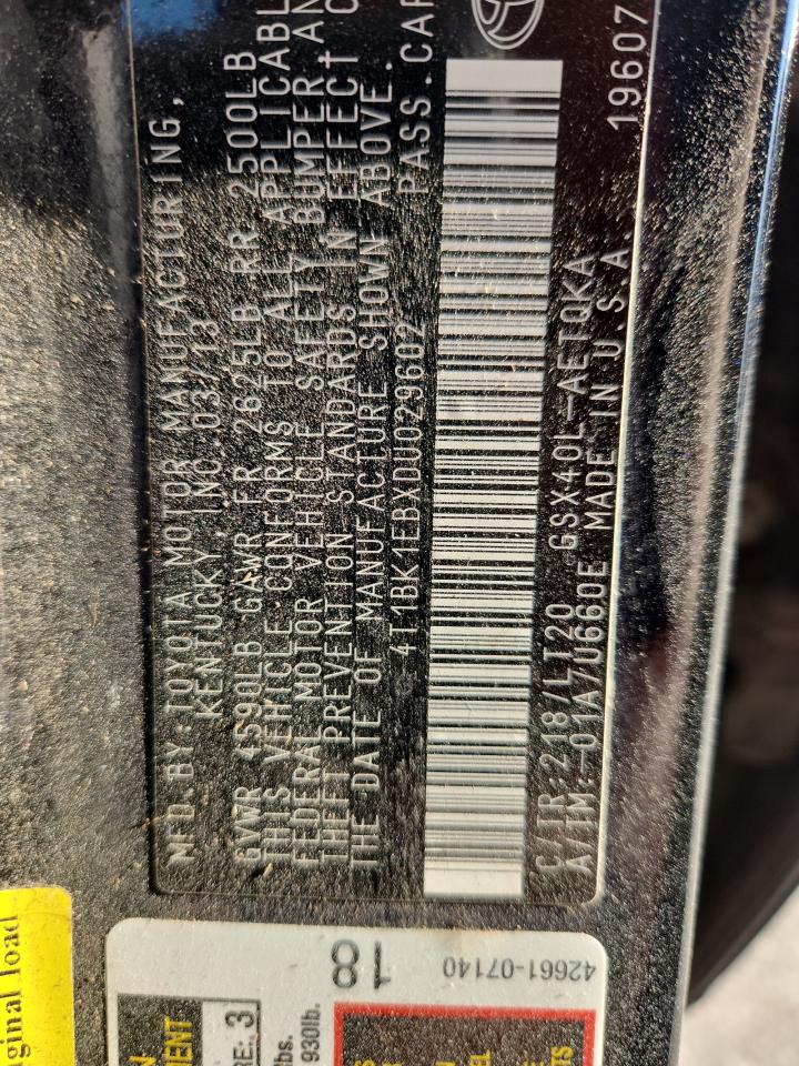 2013 Toyota Avalon Base VIN: 4T1BK1EBXDU029602 Lot: 91375605