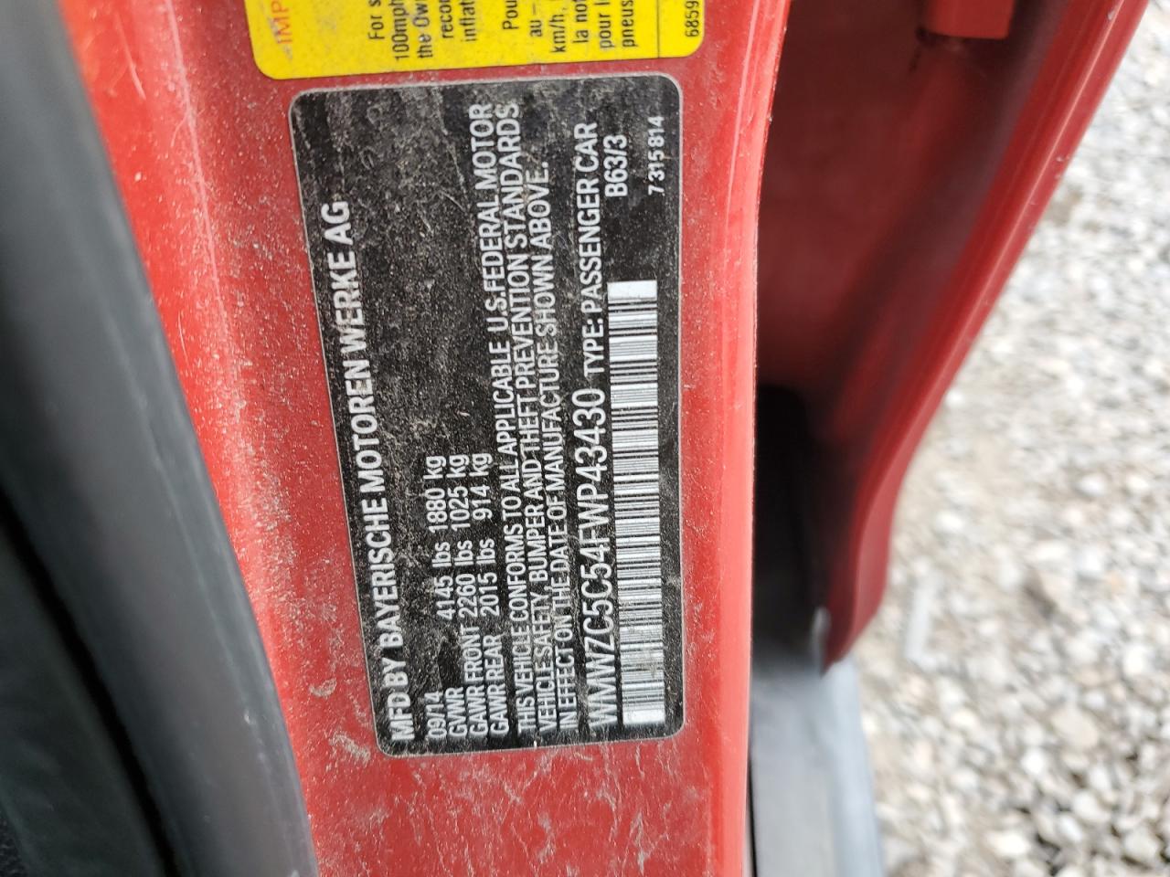 2015 Mini Cooper S Countryman VIN: WMWZC5C54FWP43430 Lot: 92651645