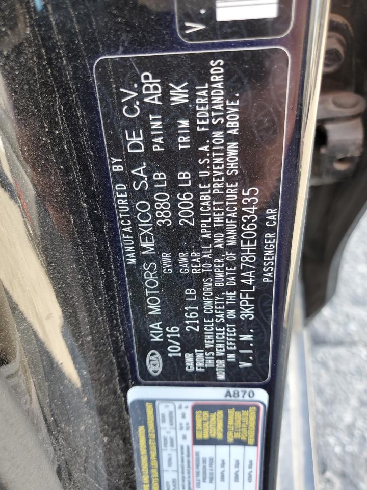 2017 Kia Forte Lx VIN: 3KPFL4A78HE063435 Lot: 91119855