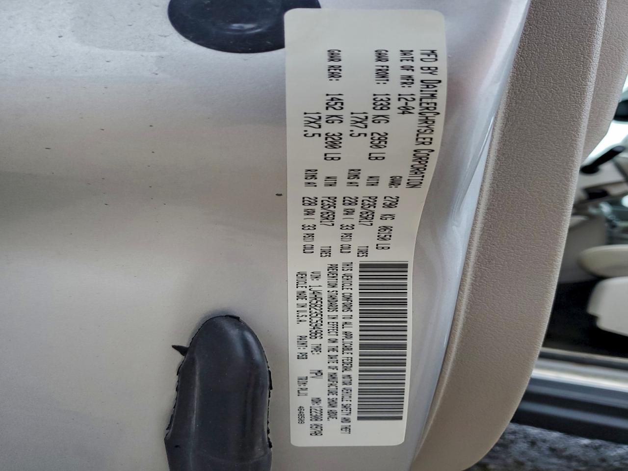 2005 Jeep Grand Cherokee Limited VIN: 1J4HR58235C594966 Lot: 94206695