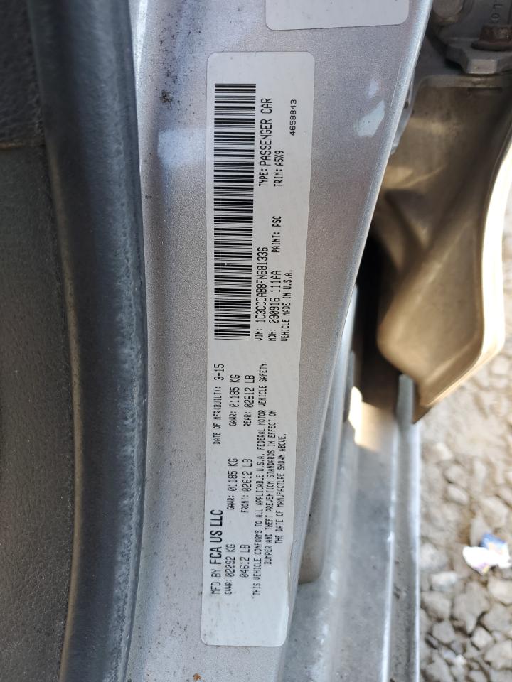 2015 Chrysler 200 Limited VIN: 1C3CCCAB8FN681336 Lot: 90444955