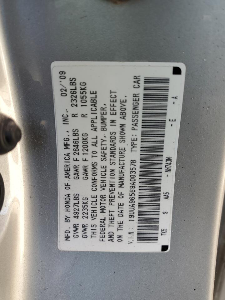 2009 Acura Tl VIN: 19UUA96569A003578 Lot: 93445815