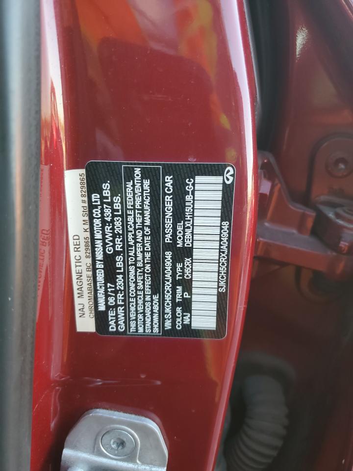 2018 Infiniti Qx30 Base VIN: SJKCH5CRXJA049048 Lot: 91199945