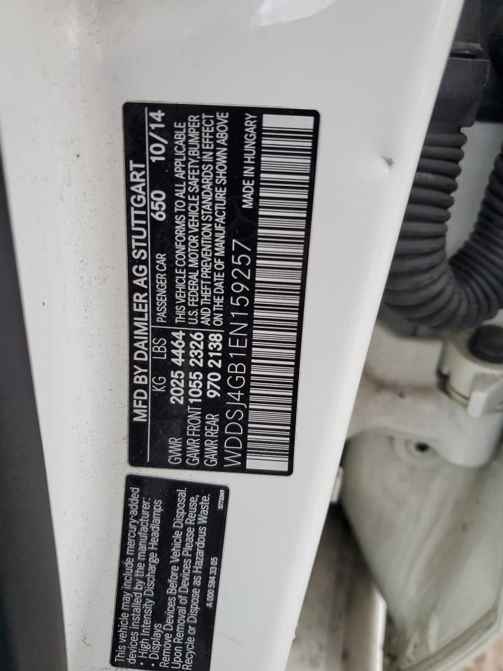 2014 Mercedes-Benz Cla 250 4Matic VIN: WDDSJ4GB1EN159257 Lot: 92094075