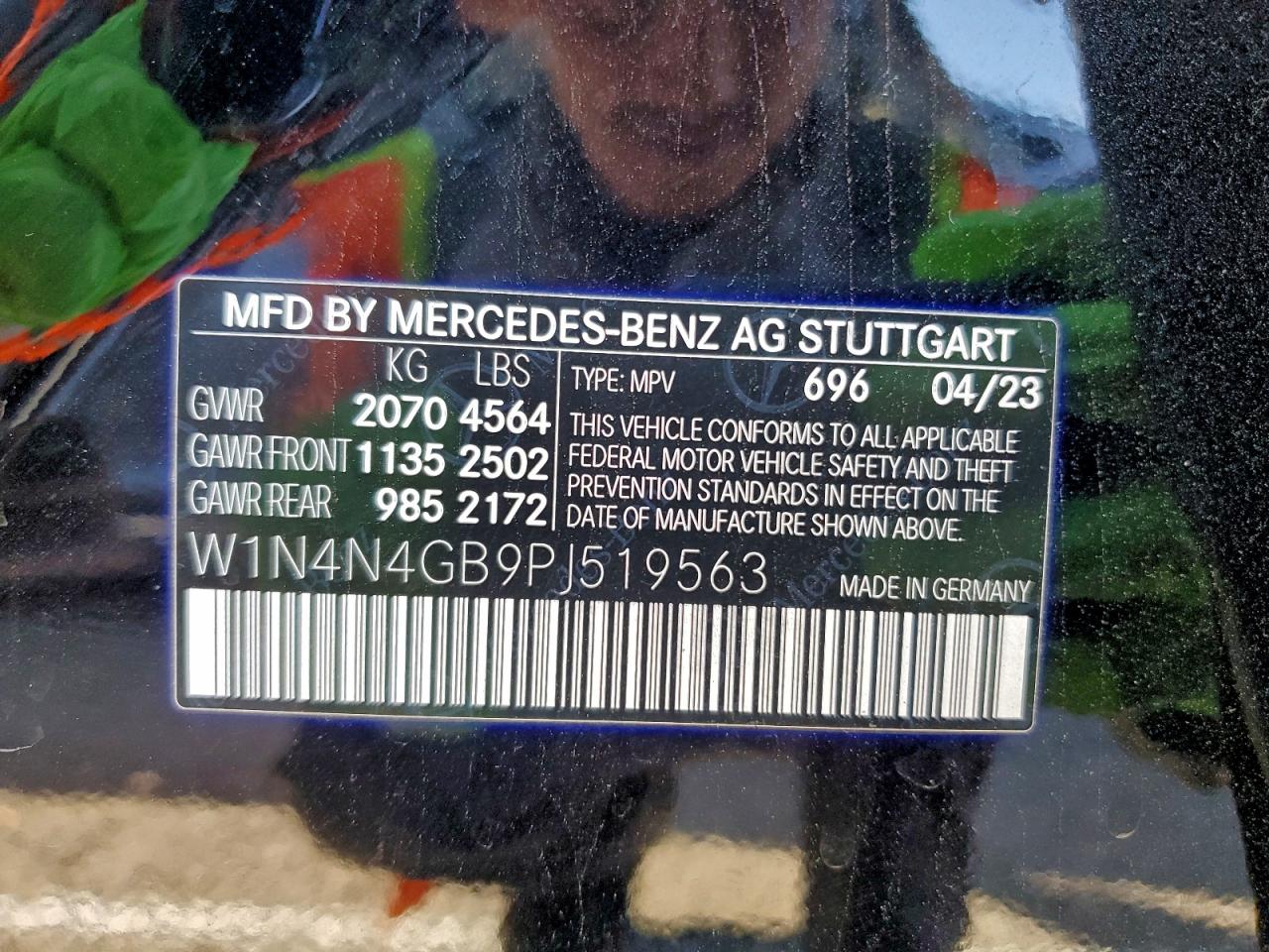 2023 Mercedes-Benz Gla 250 VIN: W1N4N4GB9PJ519563 Lot: 93702125