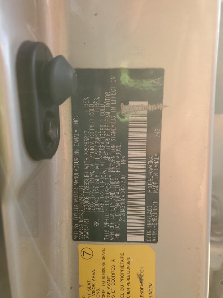 2004 Lexus Rx 330 VIN: 2T2HA31U84C023200 Lot: 92875435