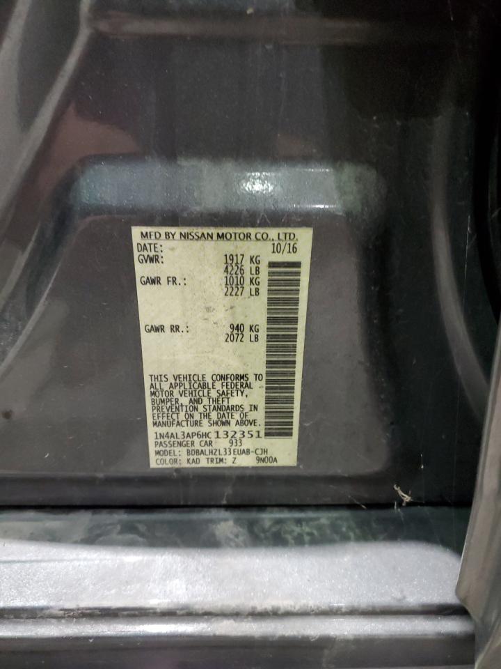 2017 Nissan Altima 2.5 VIN: 1N4AL3AP6HC132351 Lot: 93113295