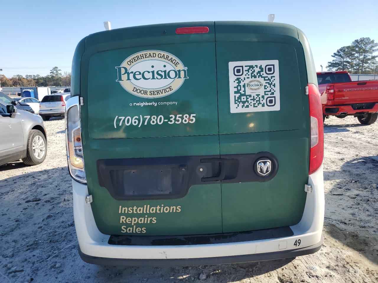 2022 Ram Promaster City Tradesman VIN: ZFBHRFAB1N6W76847 Lot: 92212425