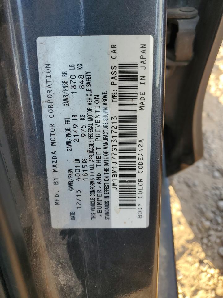 2016 Mazda 3 Sport VIN: JM1BM1J77G1317213 Lot: 93473305