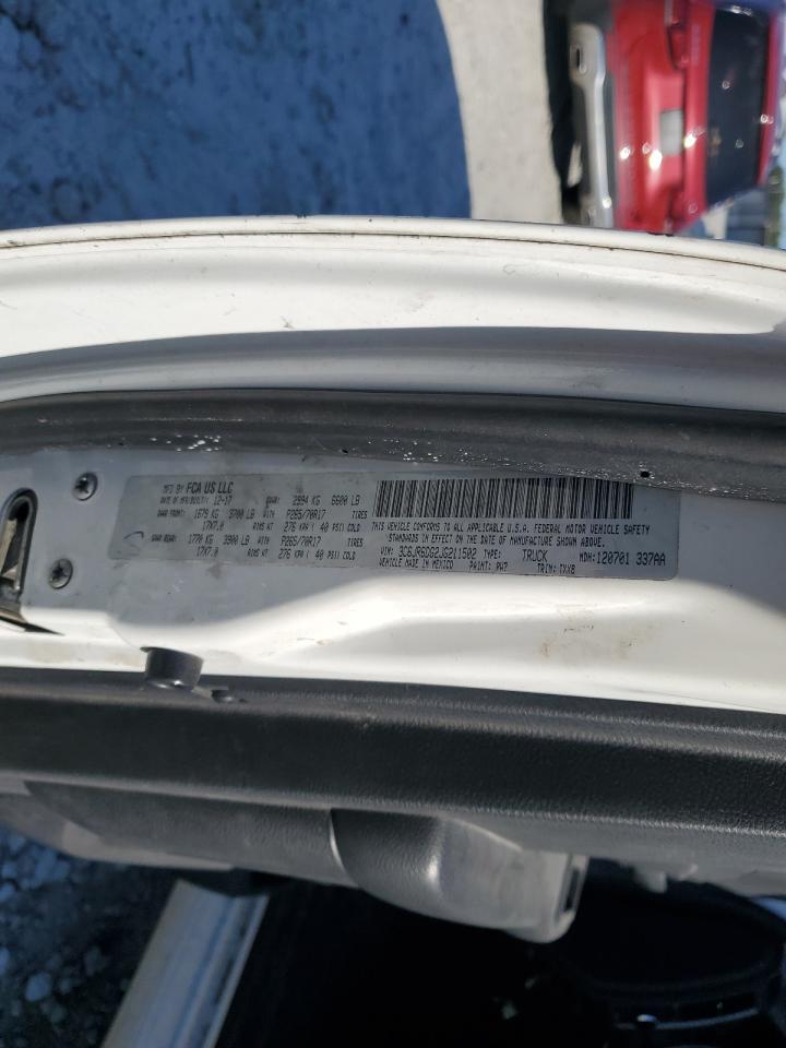 2018 Ram 1500 St VIN: 3C6JR6DG2JG211502 Lot: 92443665