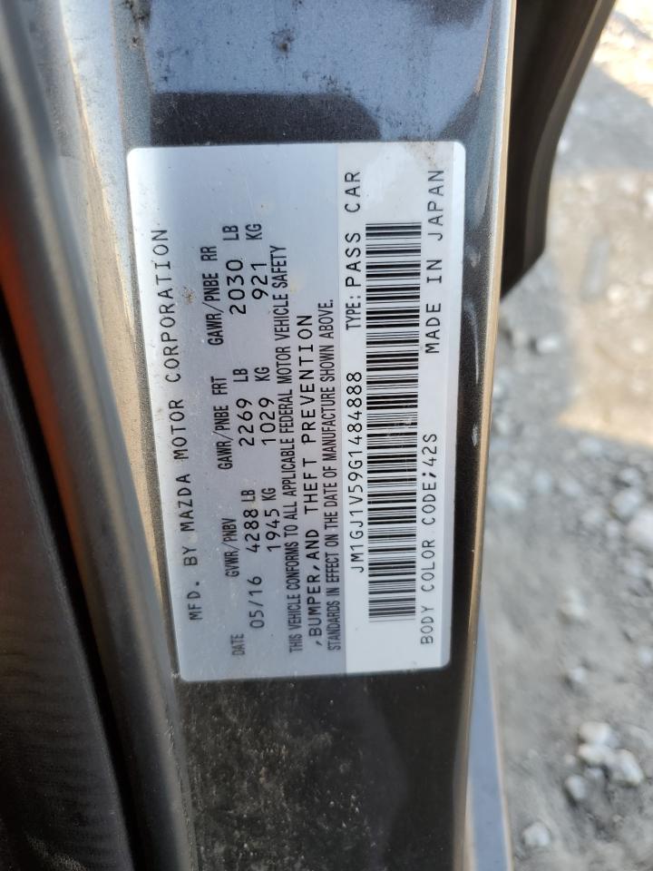 2016 Mazda 6 Touring VIN: JM1GJ1V59G1484888 Lot: 92393455