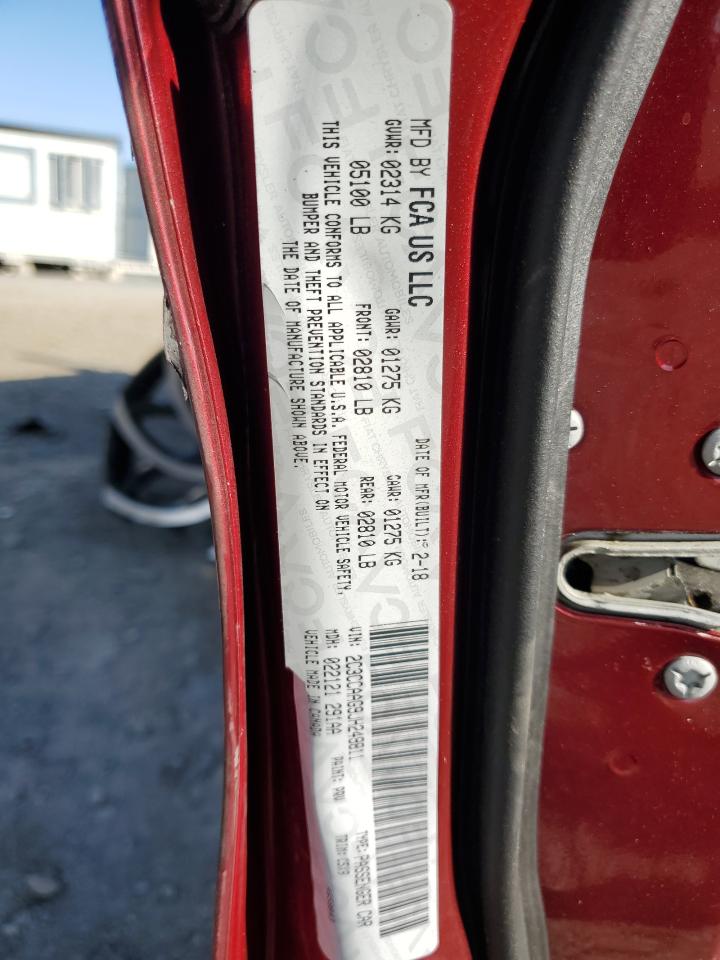 2018 Chrysler 300 Touring VIN: 2C3CCAAG9JH249811 Lot: 91271565