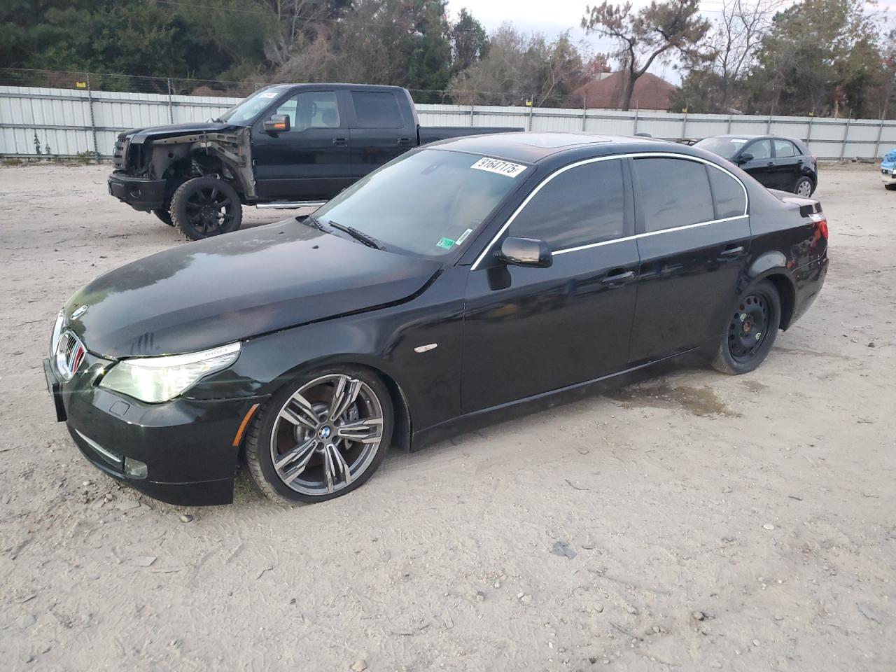 2008 BMW 535 I black null gas WBANW13588CZ72664 photo #1