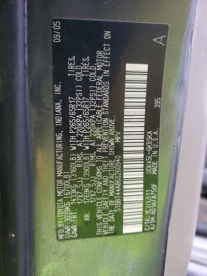 2006 Toyota Tundra Double Cab Sr5 VIN: 5TBET34196S520732 Lot: 93823285