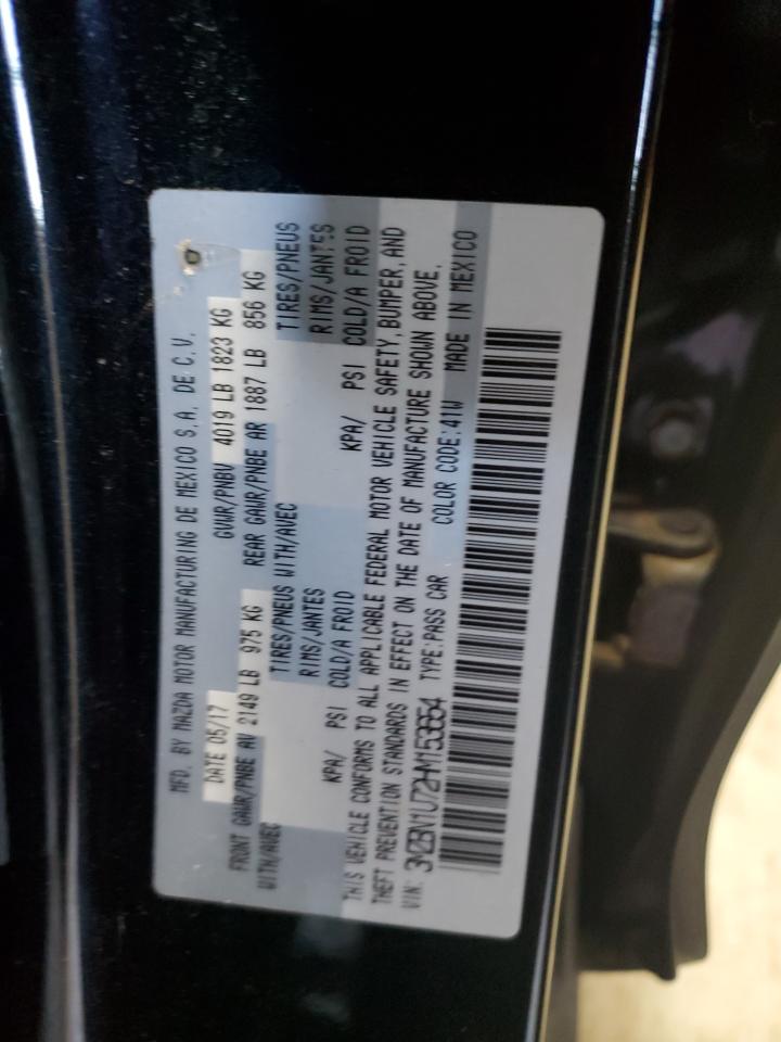 2017 Mazda 3 Sport VIN: 3MZBN1U72HM153654 Lot: 93594805