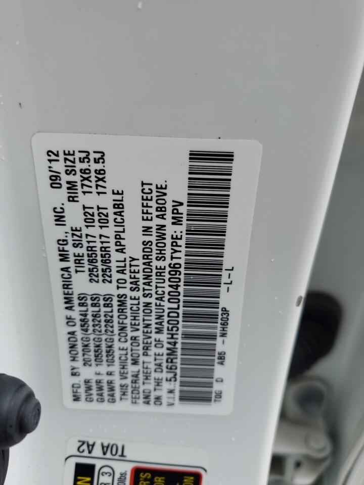 2013 Honda Cr-V Ex VIN: 5J6RM4H50DL004096 Lot: 93172135