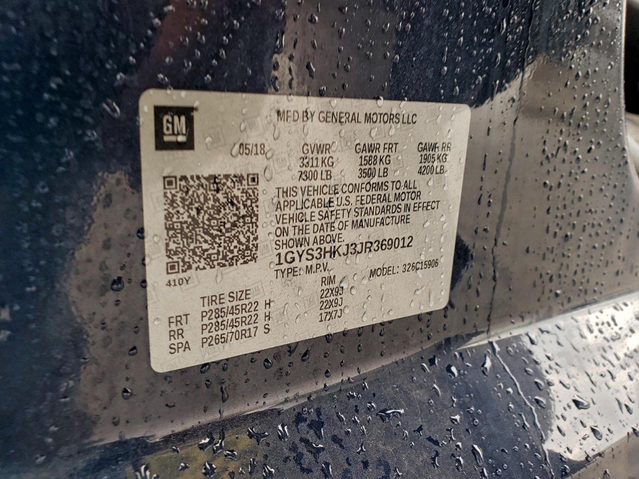 2018 Cadillac Escalade Esv Luxury VIN: 1GYS3HKJ3JR369012 Lot: 93625075