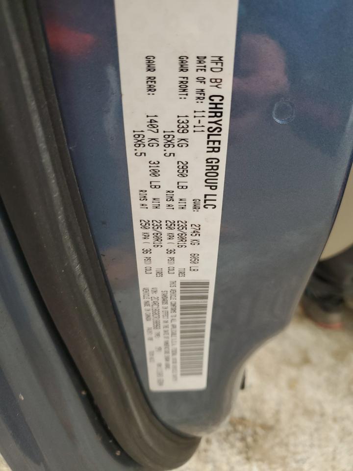 2012 Chrysler Town & Country Touring VIN: 2C4RC1BG8CR188968 Lot: 90891535