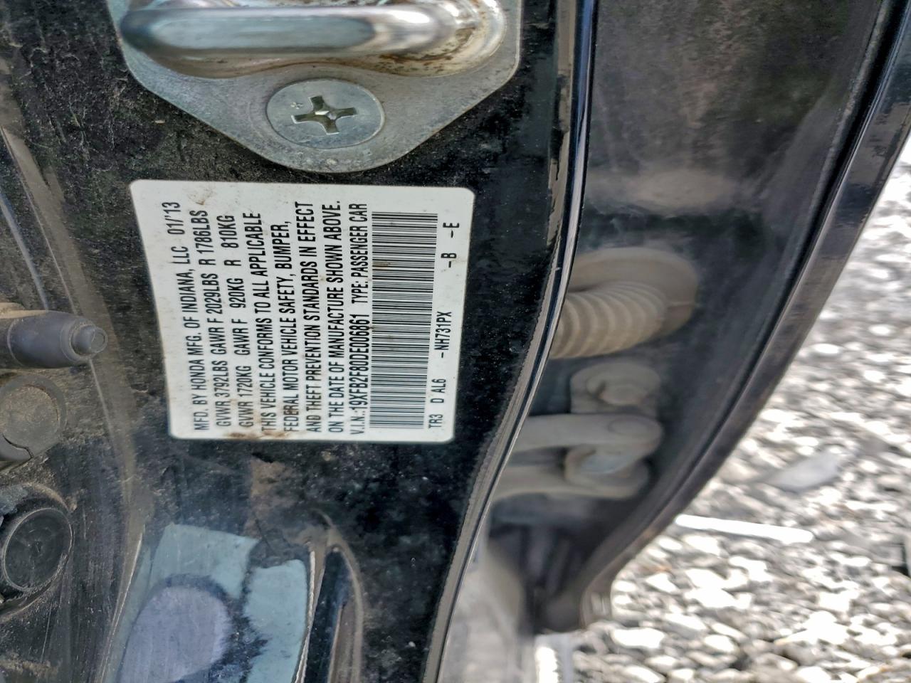 2013 Honda Civic Ex VIN: 19XFB2F80DE006861 Lot: 94782625