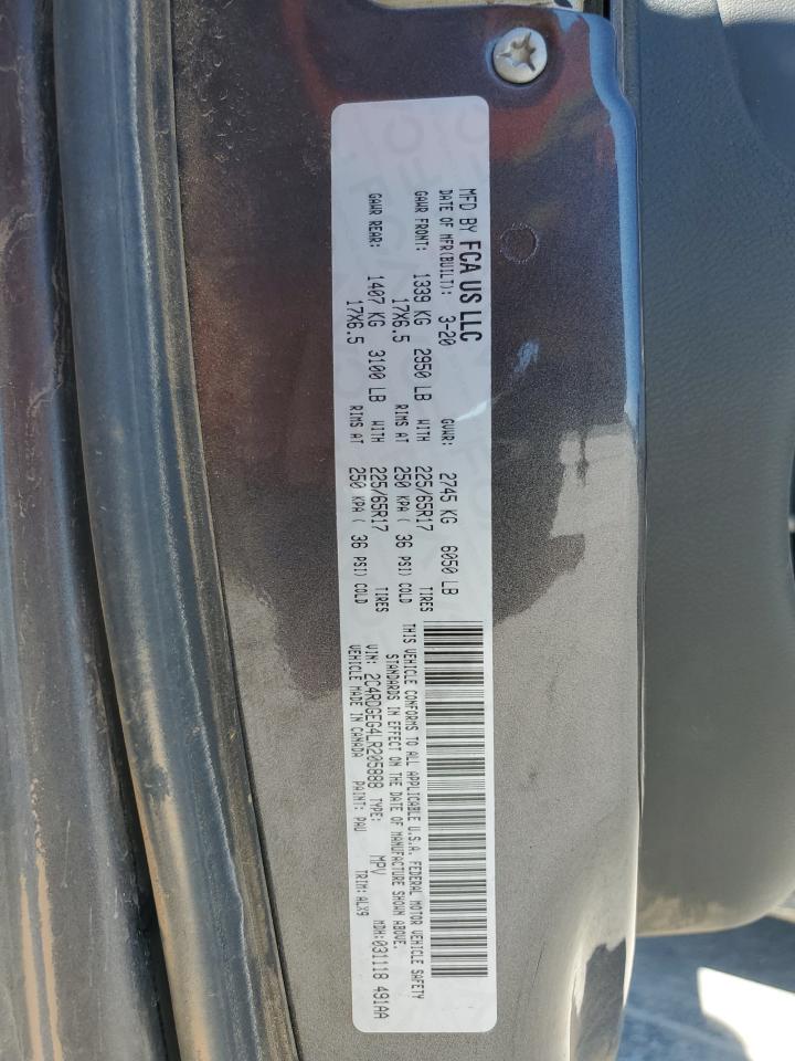 2020 Dodge Grand Caravan Gt VIN: 2C4RDGEG4LR205888 Lot: 91236285