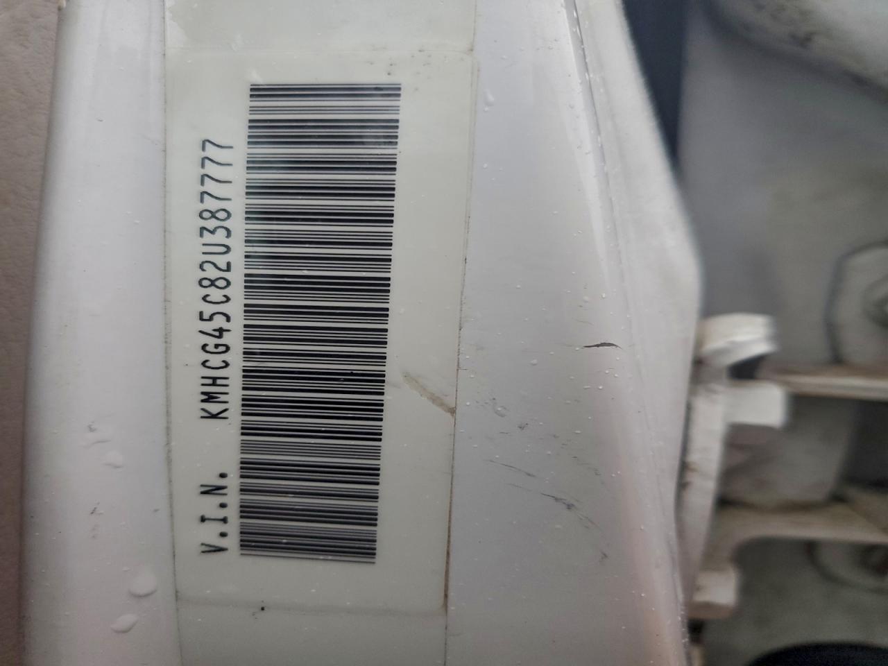 2002 Hyundai Accent Gl VIN: KMHCG45C82U387777 Lot: 93859915