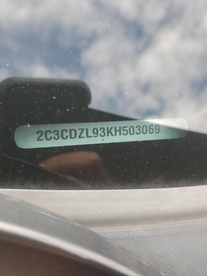 2019 Dodge Challenger Srt Hellcat Redeye VIN: 2C3CDZL93KH503069 Lot: 93863735