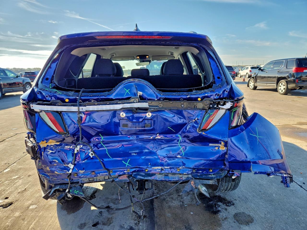 2022 Hyundai Tucson Sel VIN: 5NMJBCAE2NH147681 Lot: 93149075