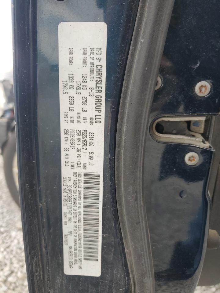 2014 Dodge Journey Sxt VIN: 3C4PDCBG9ET121747 Lot: 93040845