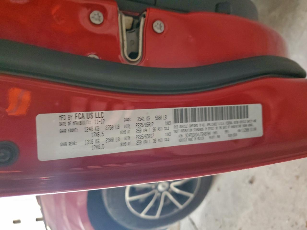 2018 Dodge Journey Se VIN: 3C4PDDAG4JT249704 Lot: 94343785