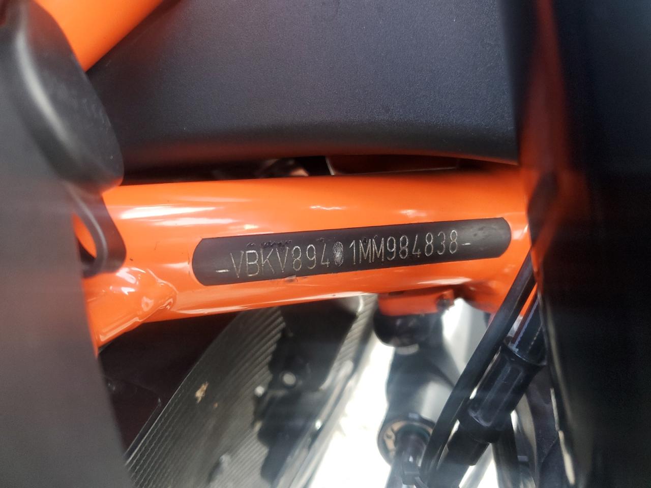 2021 Ktm 1290 Super Duke R VIN: VBKV39401MM984838 Lot: 92377925