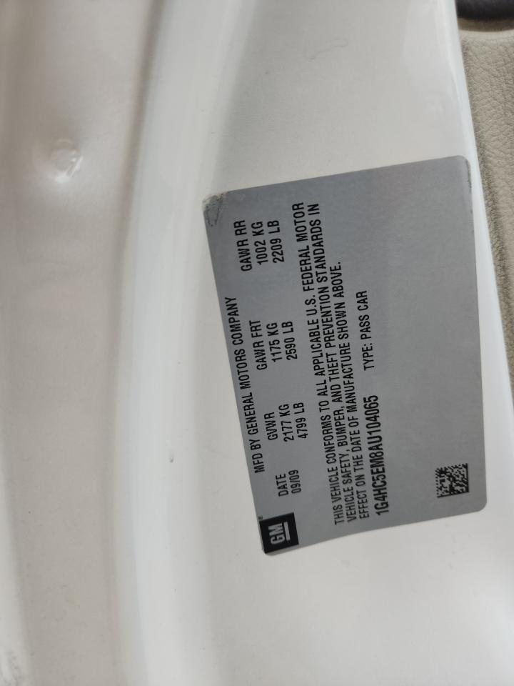 2010 Buick Lucerne Cxl VIN: 1G4HC5EM8AU104065 Lot: 92028765